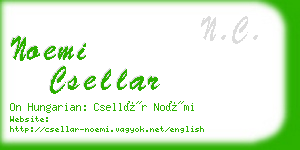 noemi csellar business card